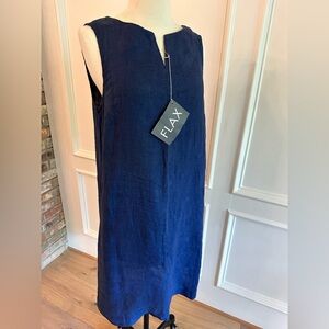 FLAX Saturday Shift Linen Dress